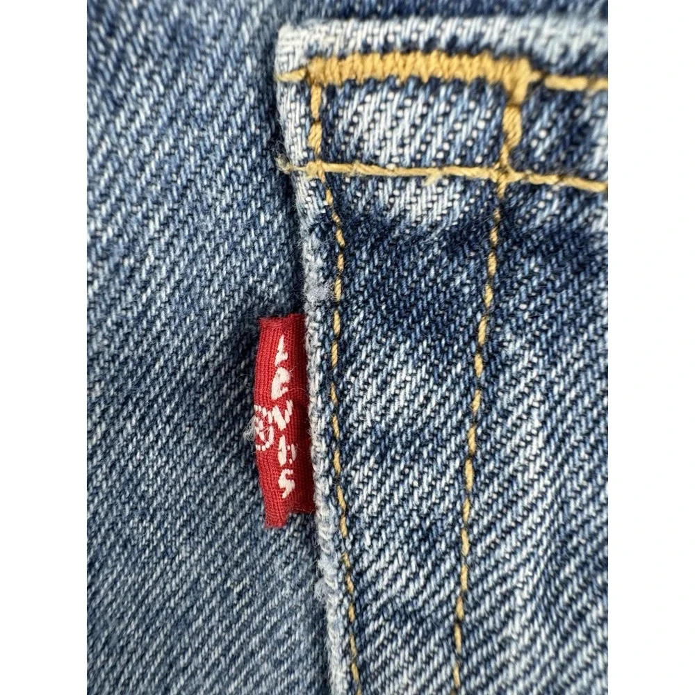 Levi's '94 Baggy Women's High Rise Cut Off Denim Shorts Distressed Size 26W